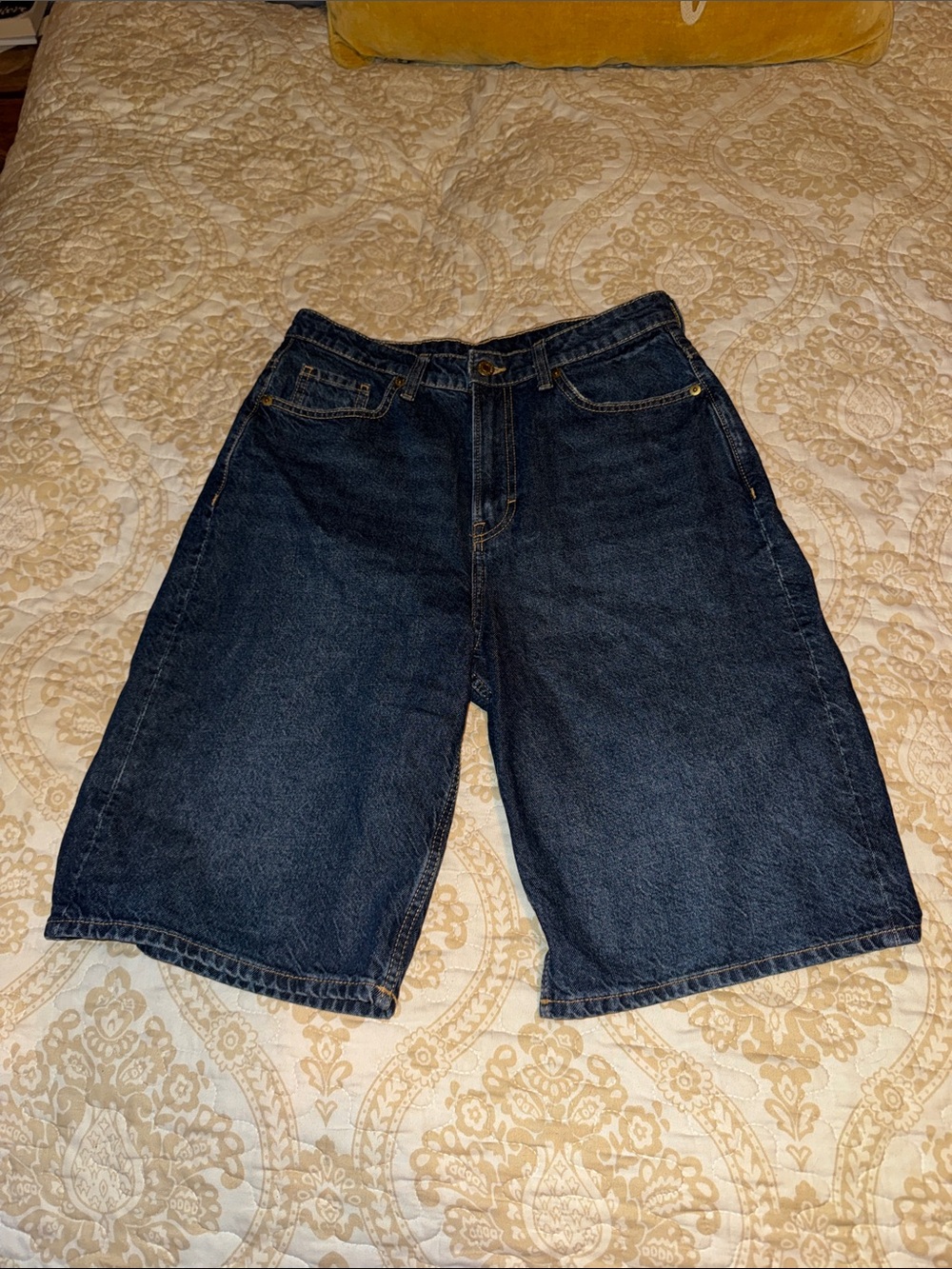 &Denim high rise Bermuda Shorts